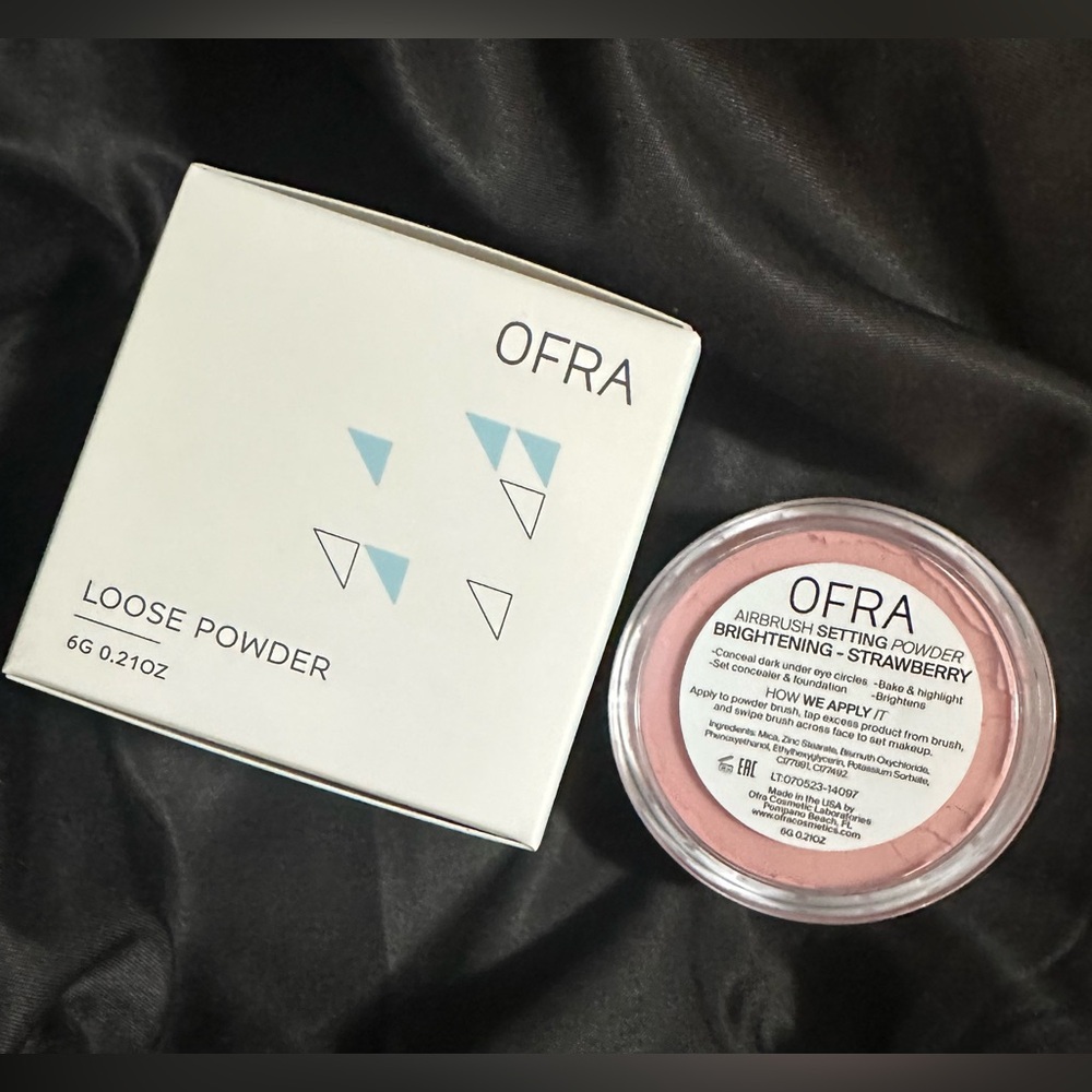 OFRA COSMETICS AIR BRUSH SETTING POWDER- BRIGHTENING STRAWBERRY-BRAND NEW in box - Picture 4 of 11